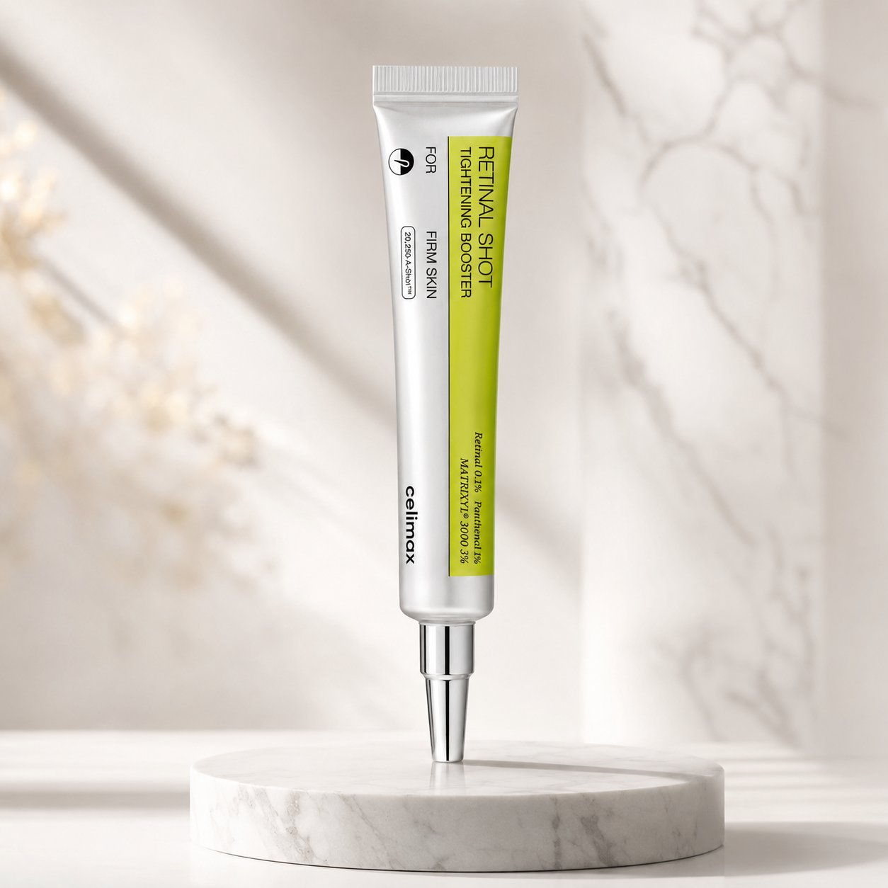 Celimax The Vita A Retinal Shot Tightening Booster com 0,1% de retinal, 1% de pantenol e 3% de Matrixyl 3000